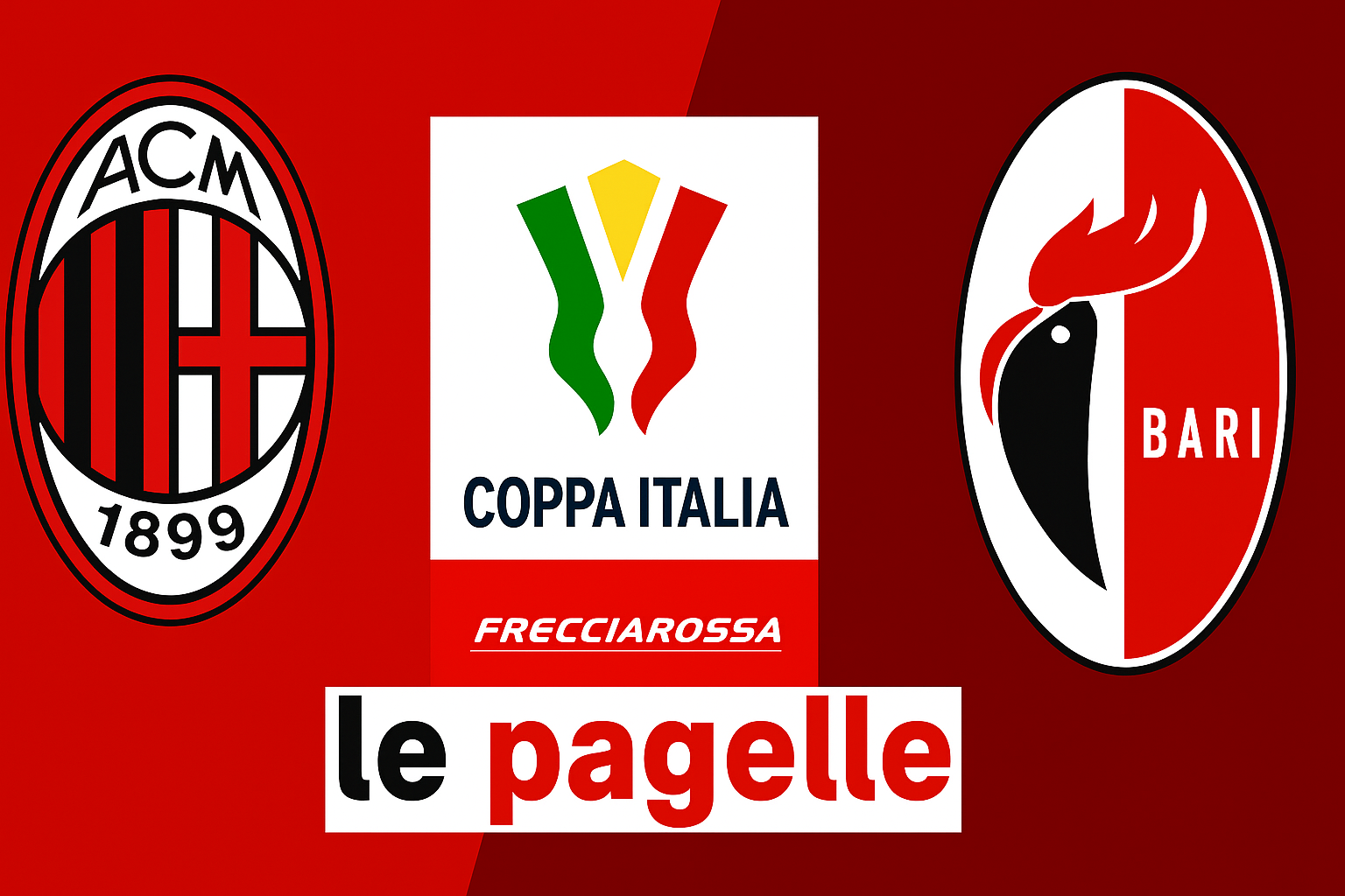 Pagelle Milan Bari 2-0 Coppa Italia
